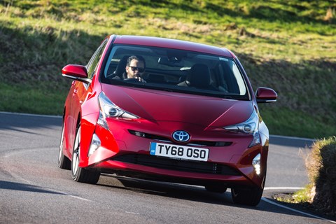 Prius front cornering