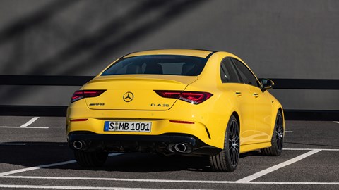 CLA 35 gets more exhaust and much more diffuser