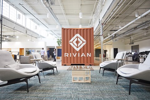 Rivian HQ reception
