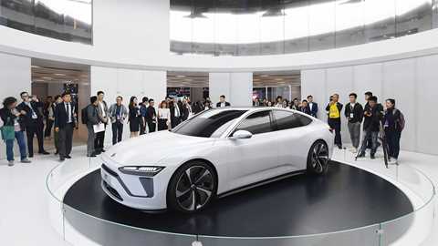The NIO ET at the 2019 Shanghai motor show (Getty)