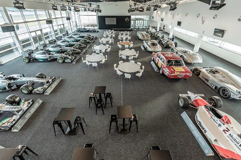 Mercedes 125 racing history hall
