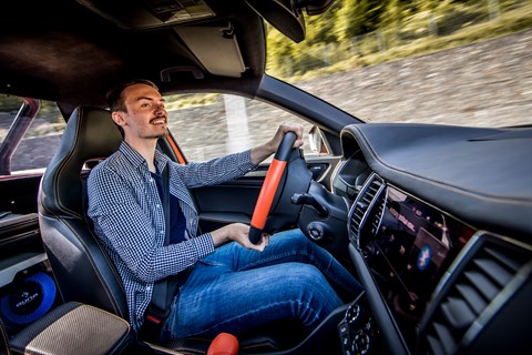 Skoda Mountiaq Jake driving