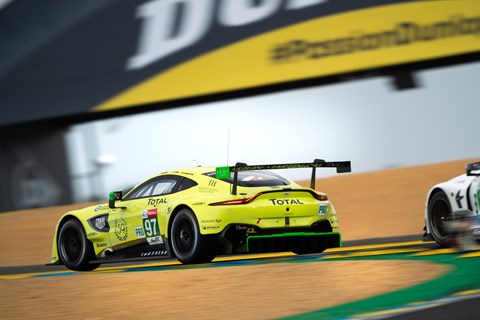 Competitive racing in the GT class at Le Mans 2019