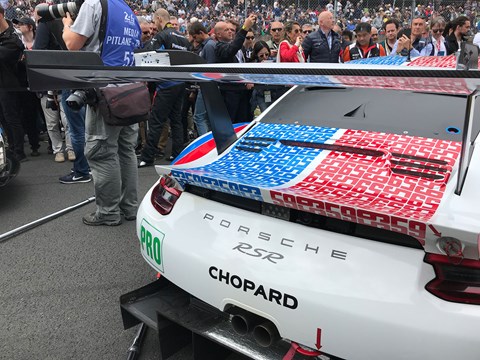 Porsche 911 at Le Mans: a common sight