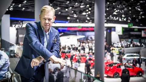 Gavin Green at the Geneva motor show
