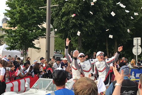 Le Mans drivers parade