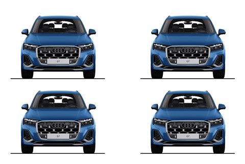 Audi Q7 2024 update: front daytime running light customisable signatures