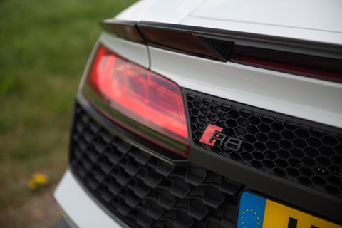 Audi R8 LTT rear badge