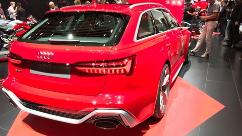 Audi RS6 Avant at the Frankfurt motor show 2019 - rear view