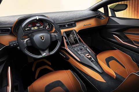 Lambo Sian interior