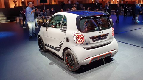 Smart EQ ForTwo at Frankfurt motor show 2019 - rear view