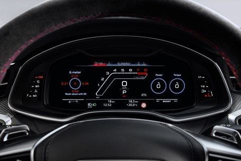 Audi RS7 instruments