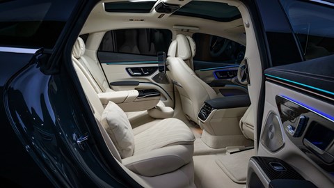 2024 Mercedes EQS rear interior.