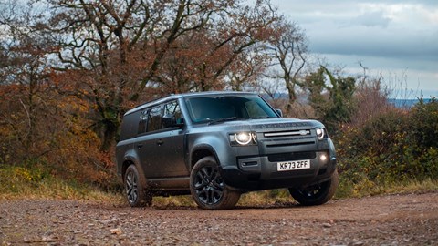 Best SUVs in 2024 - Land Rover Defender V8 going off-road