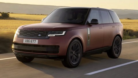 Best SUVs in 2024 - Range Rover on the road with UK plate