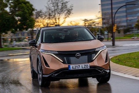 Nissan Ariya cornering