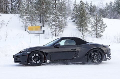 Porsche 718 Boxster EV side profile