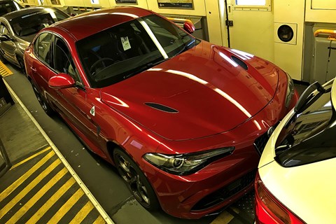 Alfa Romeo Giulia Quadrifoglio 2019 Euro Tunnel