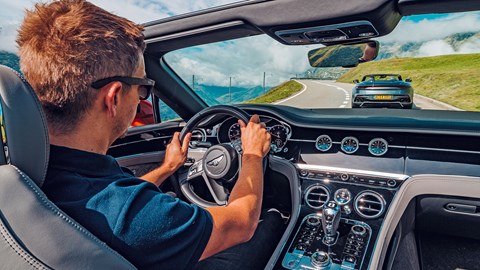 Editor Ben Miller and the Bentley Continental GT interior
