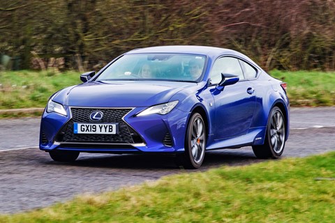 Lexus RC LTT front cornering