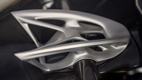 Czinger 21C hypercar, organic-looking 3D-printed suspension structure