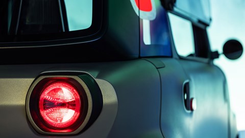 Citroen Ami facelift: rear light detail shot