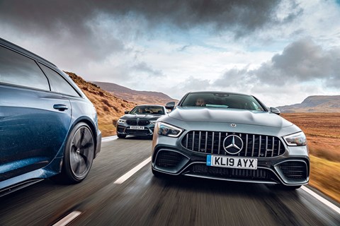 The Mercedes-AMG GT 4-Door, complete with 4.0-litre bi-turbo V8