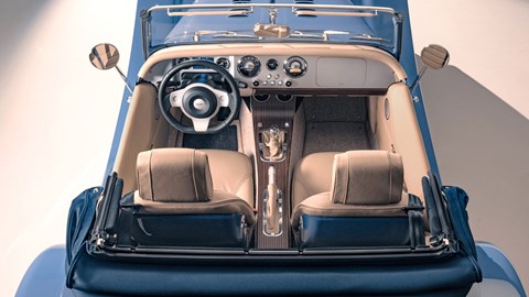 2024 Morgan Plus Four - interior, top view, manual gearbox