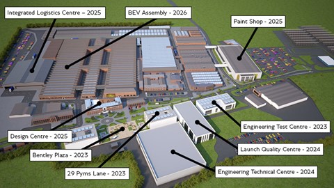 Bentley Crewe factory site expansion details