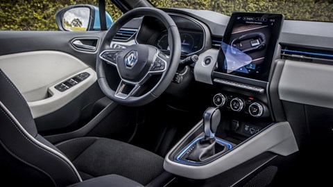 Renault Clio E-Tech hybrid interior, 2020