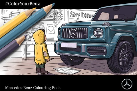 Mercedes-Benz colouring-in