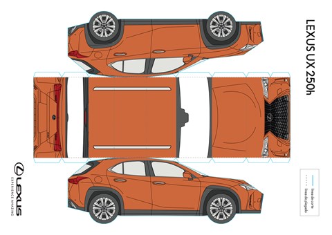 Lexus UX paper model