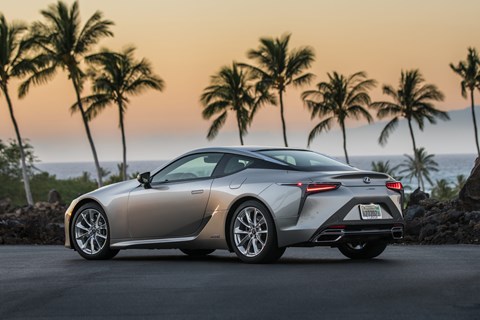 The new 2021 model year Lexus LC coupe