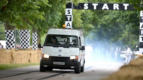 Ford Transit with an XJ220 V6 at Goodwood FOS