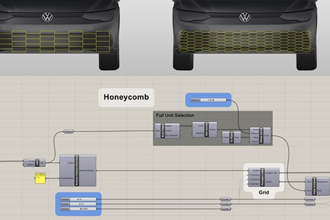 Golf GTI design honeycomb