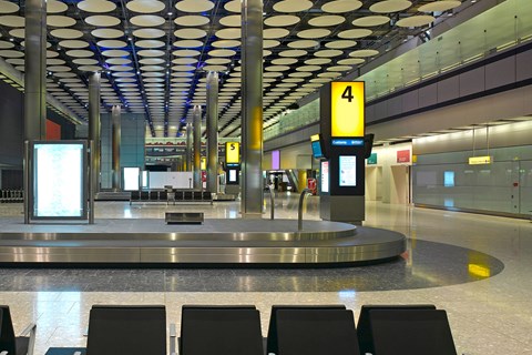 Heathrow Airport arrivals