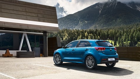 2020 Kia Rio facelift - rear three quarter