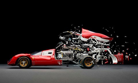 Disintegrating cars by Fabian Oefner
