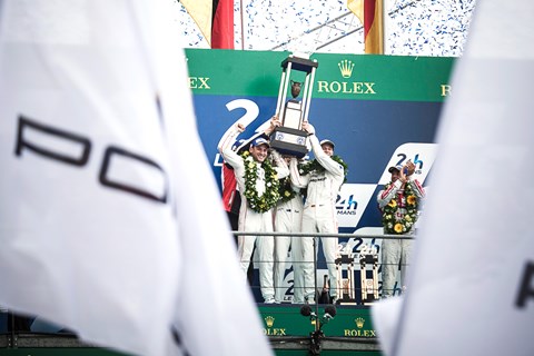 Le Mans 2015 podium