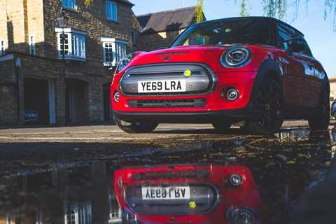 Mini Electric parked