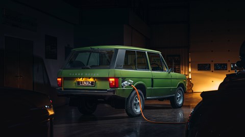 Lunaz Range Rover - plugged in