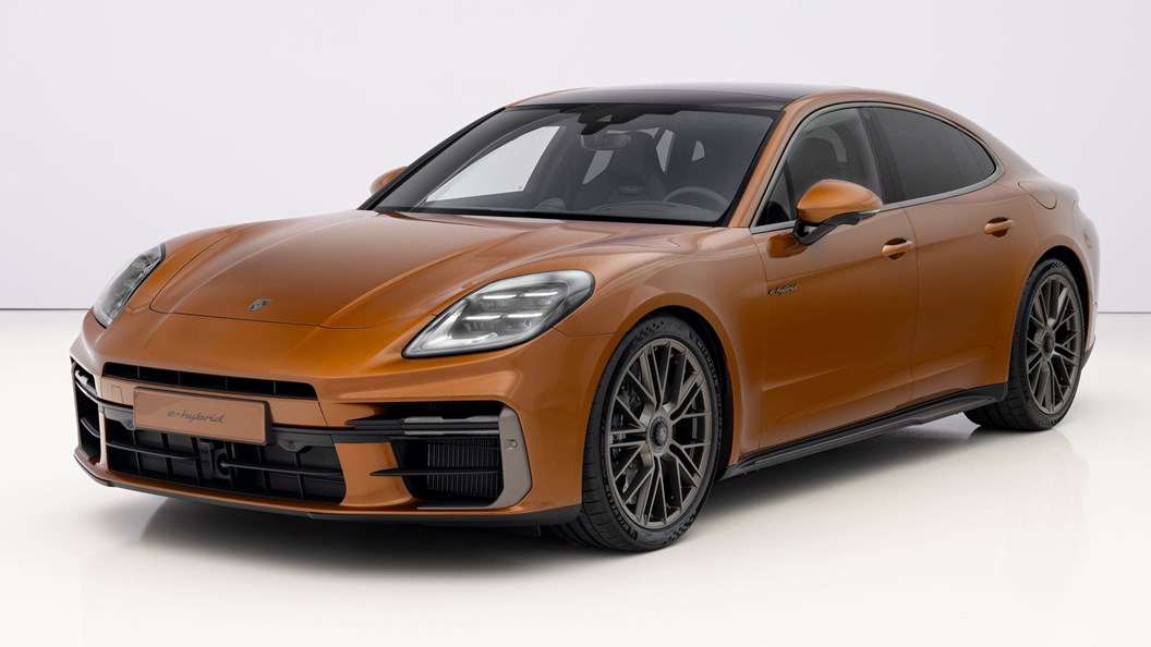 New Porsche Panamera - third-generation, front, orange