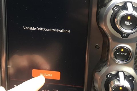 Variable drift screen