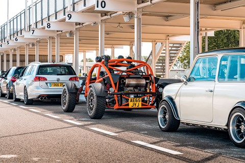 Ferraris, Porsches, Minis, Ariels and red-hot VW Golf R Estates at the Goodwood track day