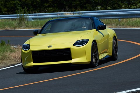 Nissan Z Proto front cornering