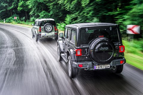 Land Rover Defender vs Jeep Wrangler vs Mercedes G-Class group test review  | CAR Magazine