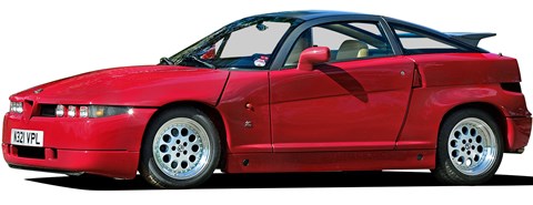 Alfa SZ Zagato is the most expensive on this list at around £50-£80k