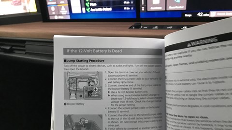 Honda E manual details how to jump-start the 12v battery