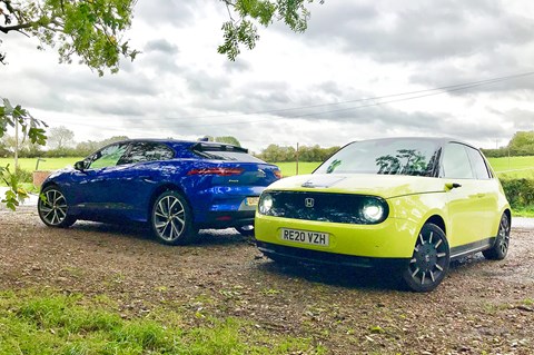 Honda E meets Jaguar i-Pace: which EV would you choose?