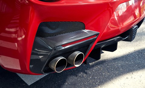 Active elements in the diffuser help manage the 211mph airflow ripping around the tdf